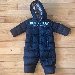 Burberry Snowsuit Unisex 12 Months..100 Authentic